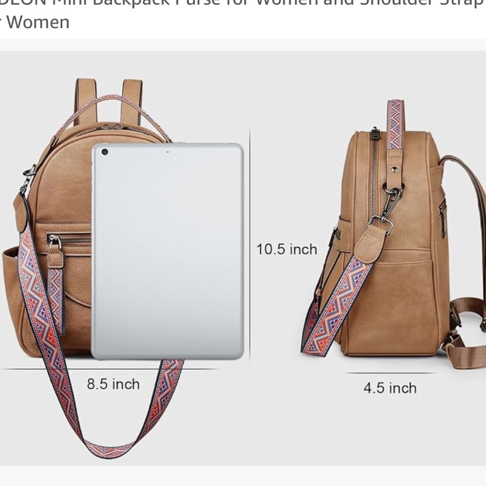 Fadeon Mini Backpack Purse - Picture 11 of 12